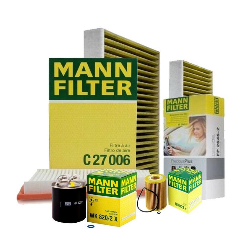 Mercedes Air / Cabin Air / Fuel / Engine Oil Filter Kit 164830021864 - MANN-FILTER 3726636KIT